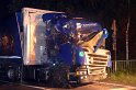 VU LKW umgestuerzt Feldkassel Industriestr Robert Boschstr P321